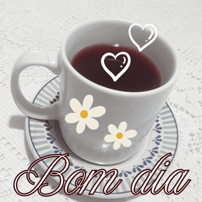Cup Of Coffee With Bom Dia GIF