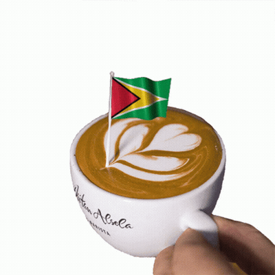 Cup Of Coffee With Flag GIF