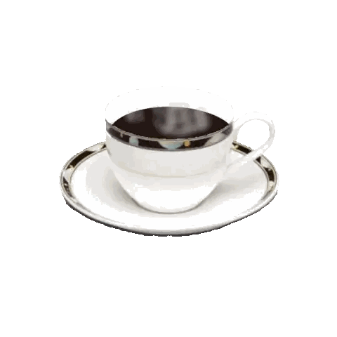 Cup Of Coffee With Steam Sticker