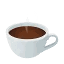 Cup Of Coffee With Steam Sticker