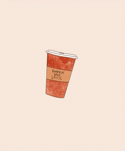 Cup Of Pumpkin Spice Latte GIF