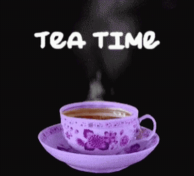 Cup Of Tea With Steam And Tea Time GIF