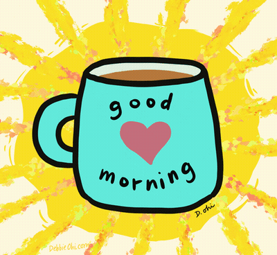 Cup Saying Good Morning GIF