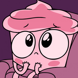 Cupcake Batting Eyes GIF