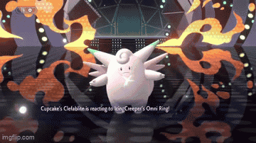 Cupcake Celebiite Reacting To King Creeper Omni Ring GIF