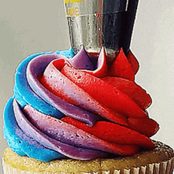 Cupcake Colorful Icing GIF
