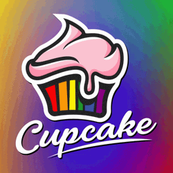 Cupcake Logo Design GIF