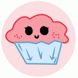 Cupcake Pink Icons GIF
