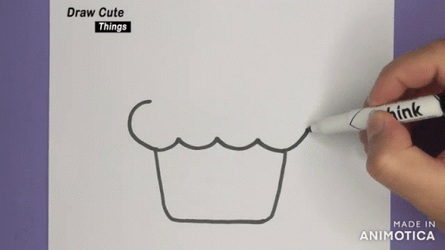 Cupcake Sketch Tuesday GIF