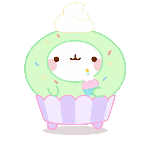 Cupcake With Candle On Top GIF