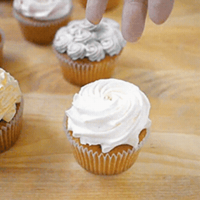 Cupcake With White Frosting GIF
