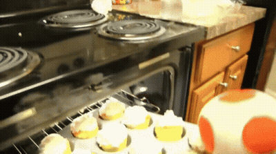 Cupcakes Baking On Stove GIF