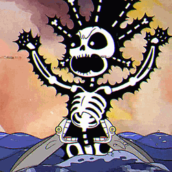 Cuphead Cala Maria Electrocuted GIF