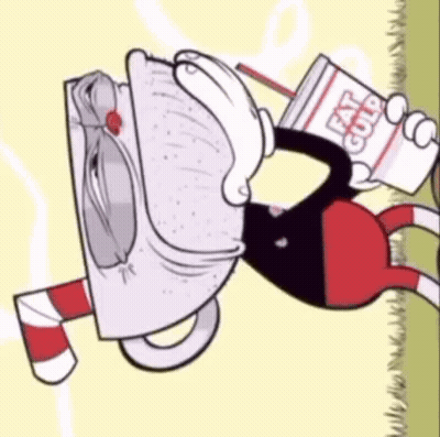 Cuphead Holding Cup Of Fat Gold GIF