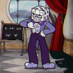 Cuphead King Dice Animation GIF