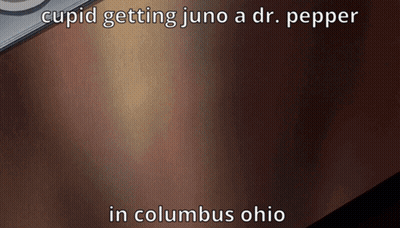 Cupid Getting Juno A Dr Pepper In Columbus Ohio GIF