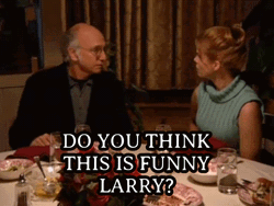 Curb Your Enthusiasm Larry And Cheryl Having Dinner GIF