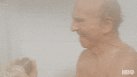 Curb Your Enthusiasm Larry David In Shower GIF