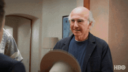 Curb Your Enthusiasm Larry David Wearing Cowboy Hat GIF