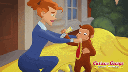 Curious George Wears A Shirt GIF