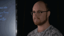 Curious Guy Eyebrows Up GIF