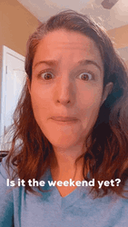Curious Woman Is It Friday Yet GIF