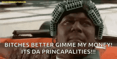 Curling Iron Man Bitches Better Gimme My Money! GIF