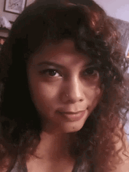 Curly Girl Bite GIF