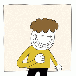 Curly Guy Cartoon Thug Life GIF