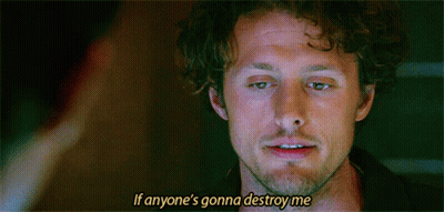 Curly Hair Beard Man Says If Anyone's Gonna Destroy Me GIF