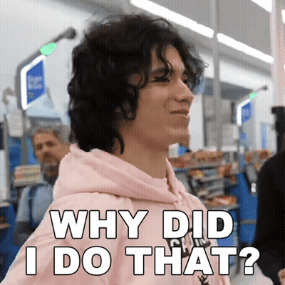 Curly Hair Man Asking Why Did I Do That GIF