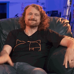Curly Hair Man Knee Slap GIF
