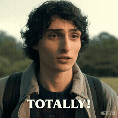 Curly Hair Man Saying Totally On Netflix Ad GIF