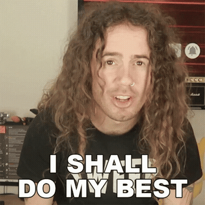 Curly Hair Nose Ring Man: I Shall Do My Best GIF