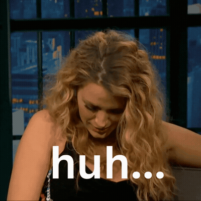 Curly Hair Woman Saying Huh GIF