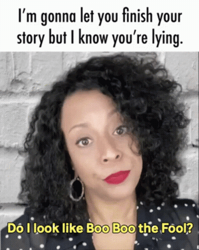 Curly Hair Woman Saying I'm Gonna Let You Finish But You're Lying GIF