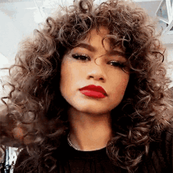 Curly Hair Zendaya GIF
