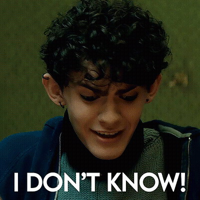 Curly Haired Man Funny Saying I Don't Know GIF