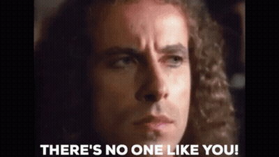 Curly Man Saying There's No One Like You GIF