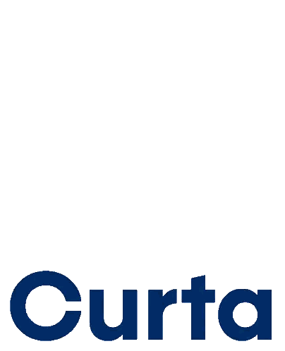 Curta Logo With Heart Sticker