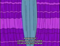 Curtain Opening The Simpsons Show GIF