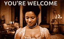 Curtsy Bow Gugu Mbatha-Raw GIF