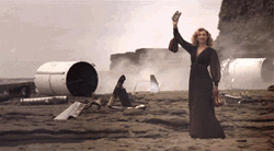 Curtsy Plane Crash Doctor Who GIF