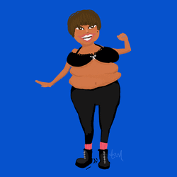 Curvy Woman Animated Dancing GIF