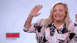 Curvy Woman Excited Dance GIF