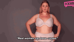 Curvy Woman Proud Quote GIF