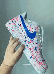 Customized Nike Air Force Shoes GIF