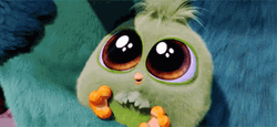 Cute Angry Birds Baby Green  GIF