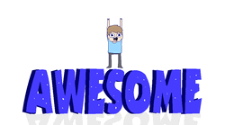 Cute Animated Awesome Kid GIF