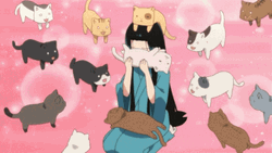 Cute Animated Cat Girl GIF